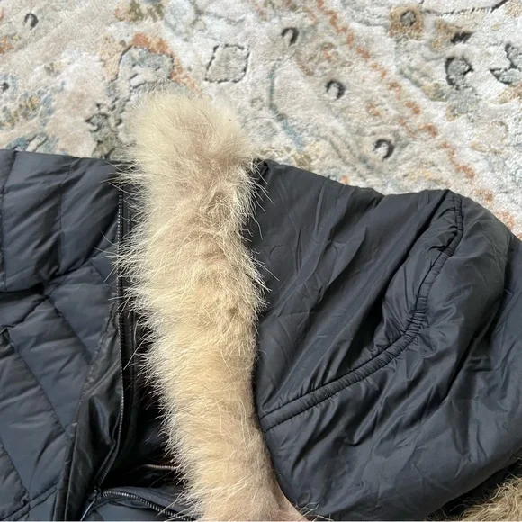 Andrew Marc x Richard Chai Coyote Fur Down Feather Puffer Parka Winter Coat - Picture 7 of 16